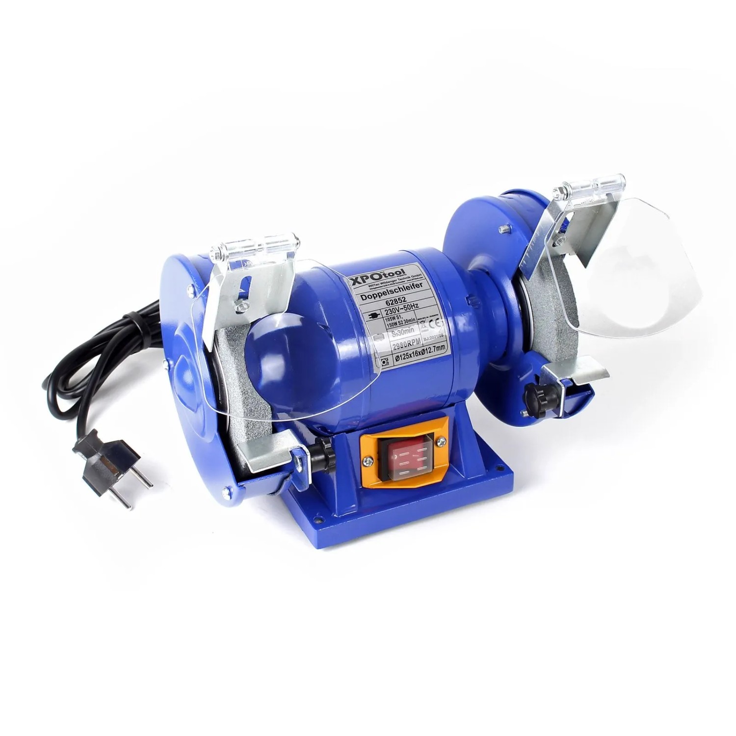 Wiltec Doppelschleifer 150W Ø125Mm Schleifmaschine Schleifer Schleifbock