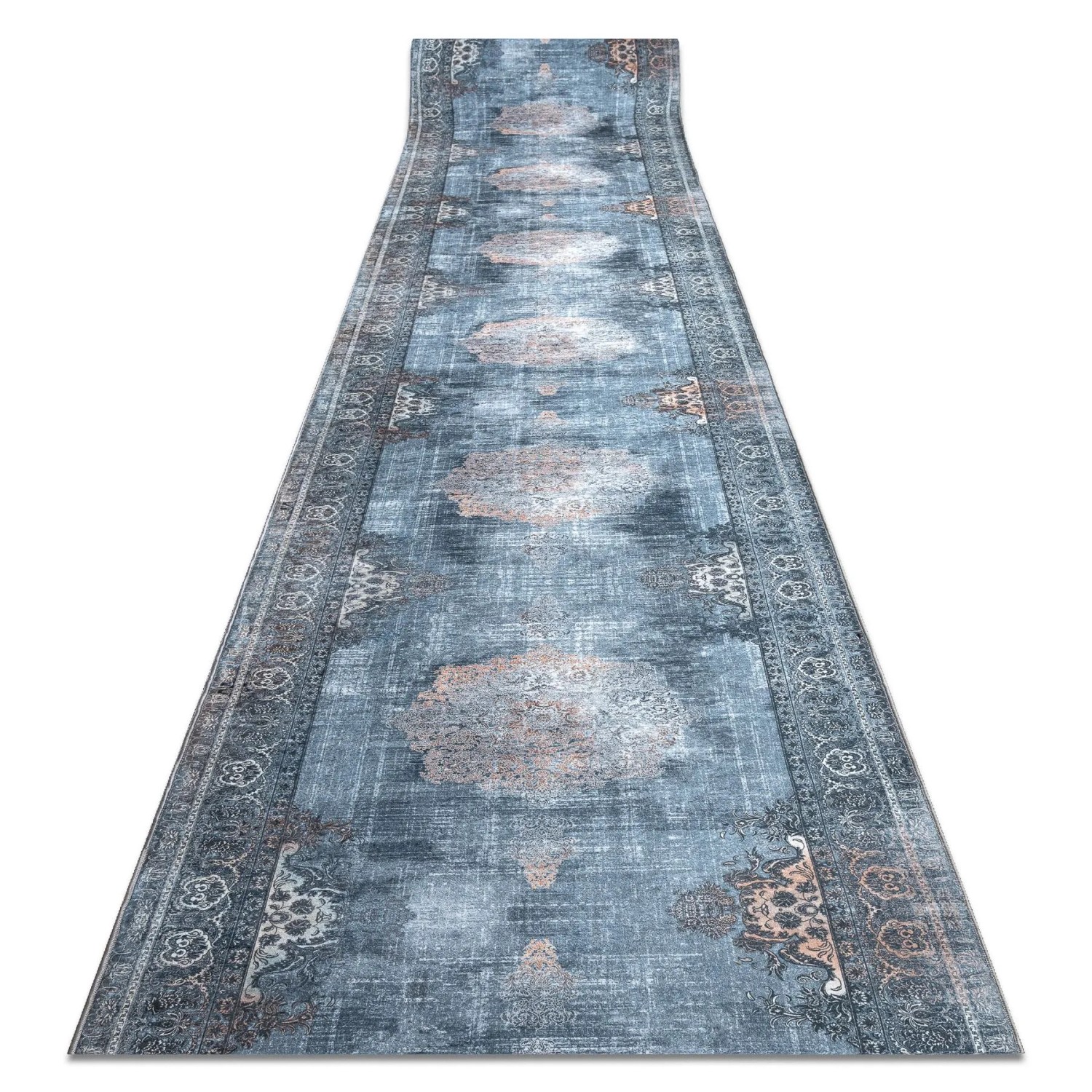 RugsX Läufer Antirutsch Lotus VG20606 Grau 80cm 400cm