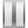2er-Pack weiße Bestlivings Dekoschals Noella Voile mit Schlaufen, 140x175 cm, für Fenstervorhänge.