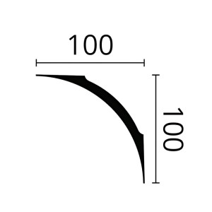 NOEL & MARQUET NMC 1 MUSTERSTÜCK NOMASTYL S-NE4 PURE 10 cm MUSTER der Eckleiste Stuckleiste
