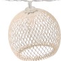 LED-Lichterkette mit 10 Lichtern, 3,8 m, beige Metallkugeln für stimmungsvolle Beleuchtung.