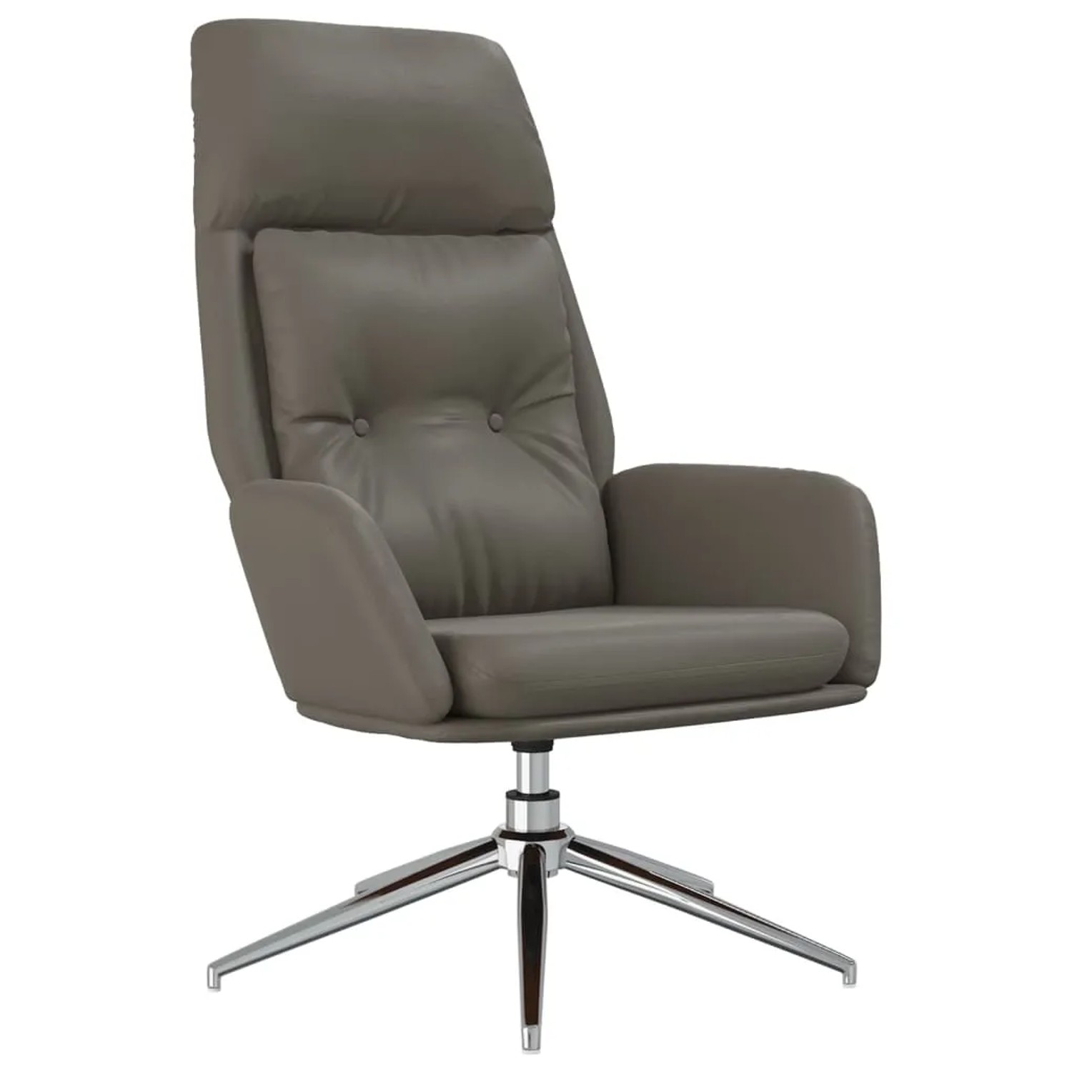 vidaXL Relaxsessel Grau Echtleder 341287