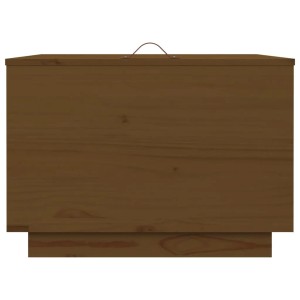 vidaXL Aufbewahrungsbox aus Kiefernholz, 3er-Set, braun, mit Deckel für Büroschränke.
