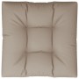 vidaXL Palettenkissen Taupe 80x80x12 cm Stoff 360499_6
