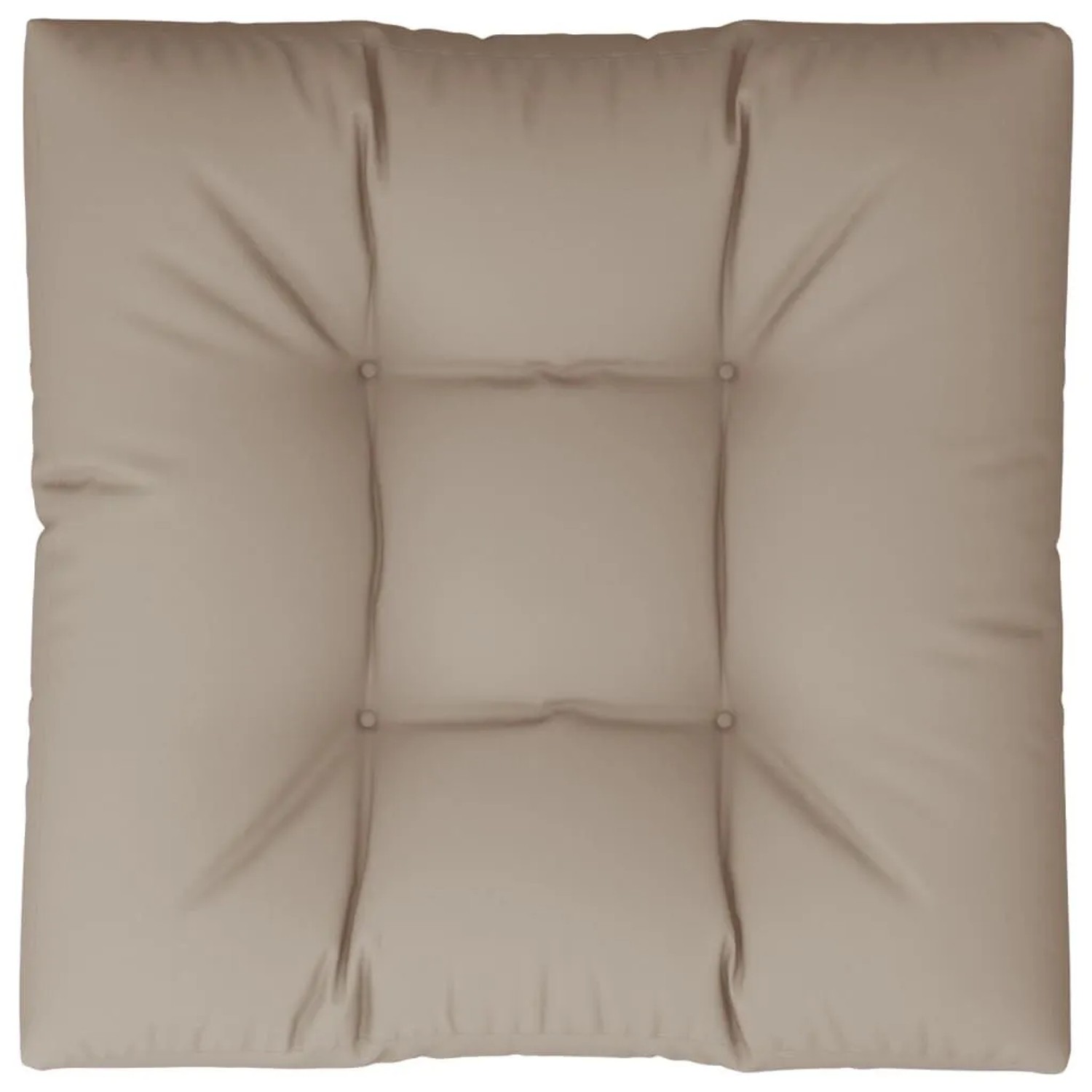 vidaXL Palettenkissen Taupe 80x80x12 cm Stoff 360499_6
