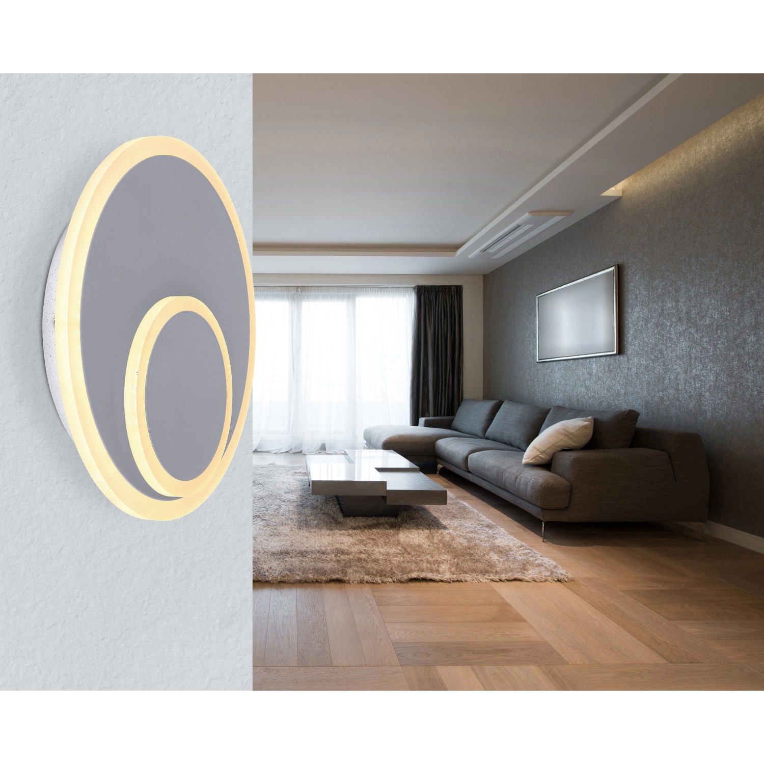Globo LED-Wandleuchte Villa 1-flammig Ø 255 mm
