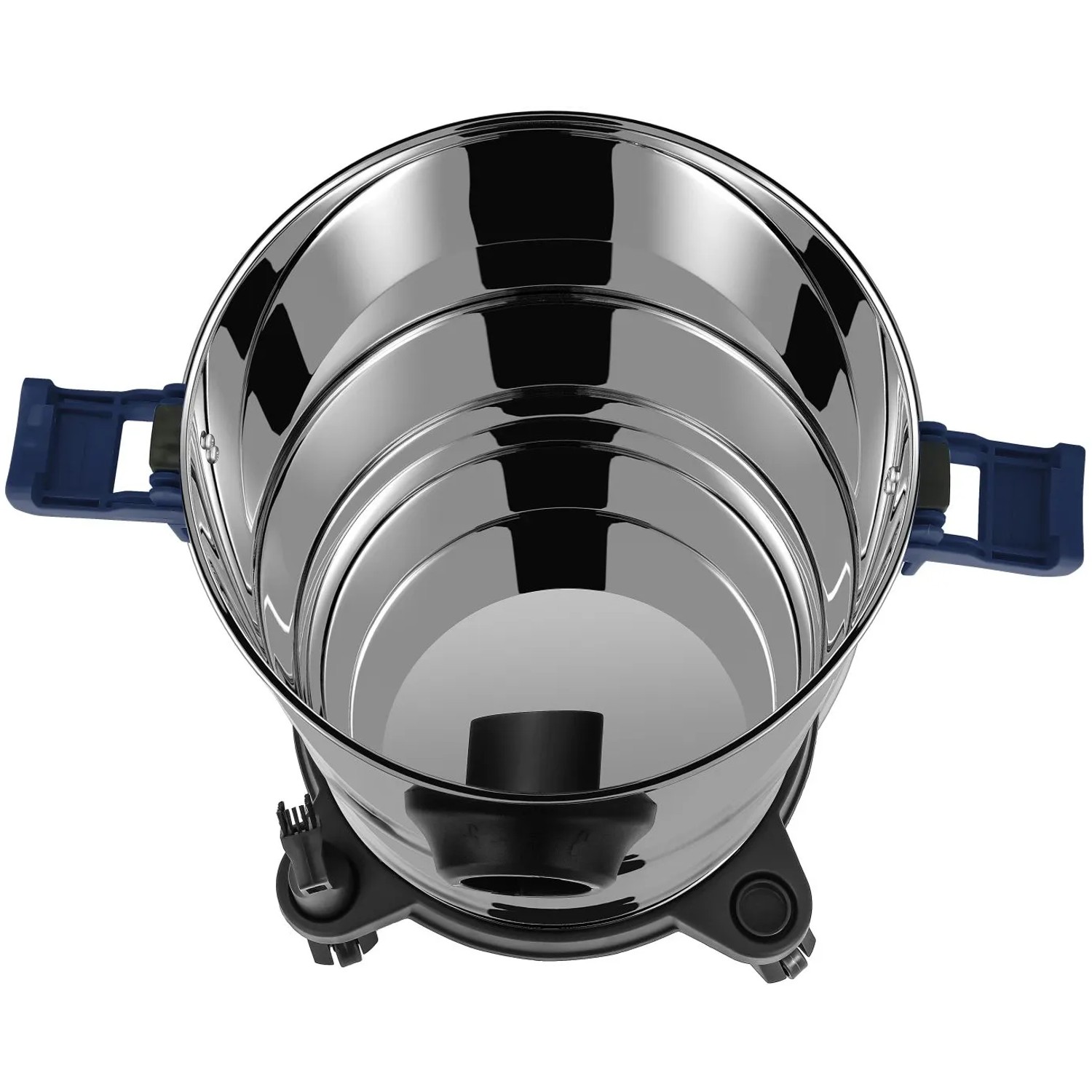 Atrox Nass- und Trockensauger, Edelstahltank, Ansicht von oben.