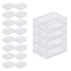 SuperSparSet: 20 transparente Eurobehälter BasicLine mit Klickdeckel, 1,3 Liter.