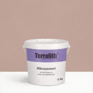 Terralith Mikrozement Fix & Fertig, 5kg Eimer, feine Körnung, für Putz-, Mörtel- und Zementarbeiten.