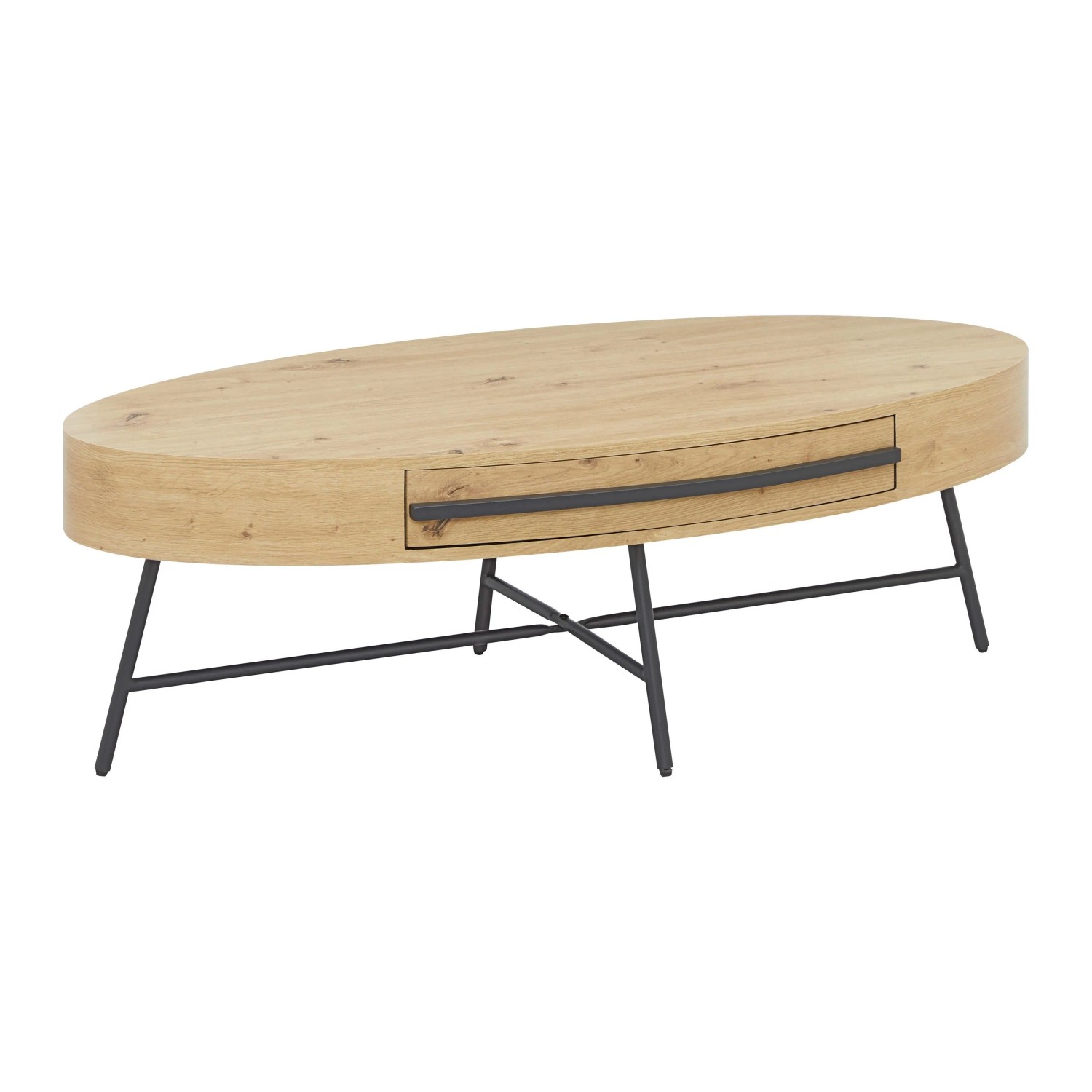 Bessagi Home Couchtisch Emilia Eichefarben MDF mit Stauraum