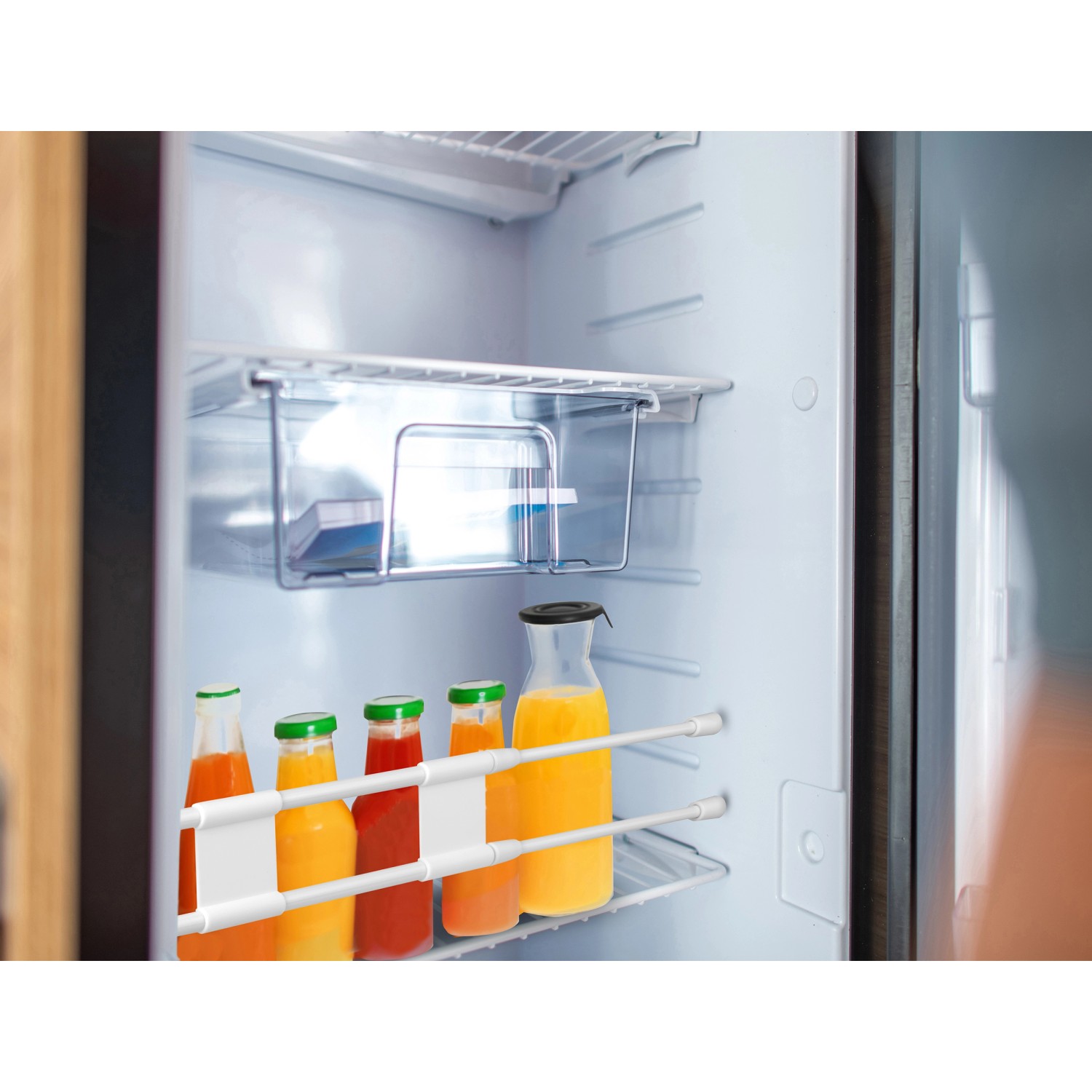 Calima Sicherungsstange teleskopierbar im Kühlschrank, Zubehör für Autoanhänger.