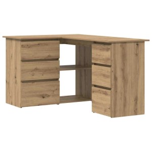 vidaXL Eckschreibtisch Artisan-Eiche 145x100x76 cm Holzwerkstoff 855963