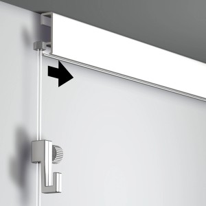 Artiteq Aufhängeschnur Perlon, 200 cm, 2er-Set für Bilderaufhängung an Bilderschienen.