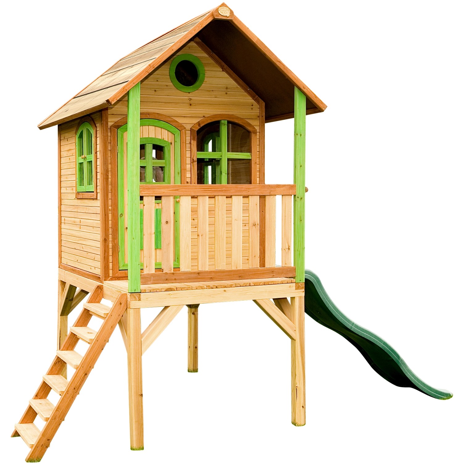 AXI Spielhaus Laura braun B/H/L: ca. 318x272x191 cm günstig online kaufen