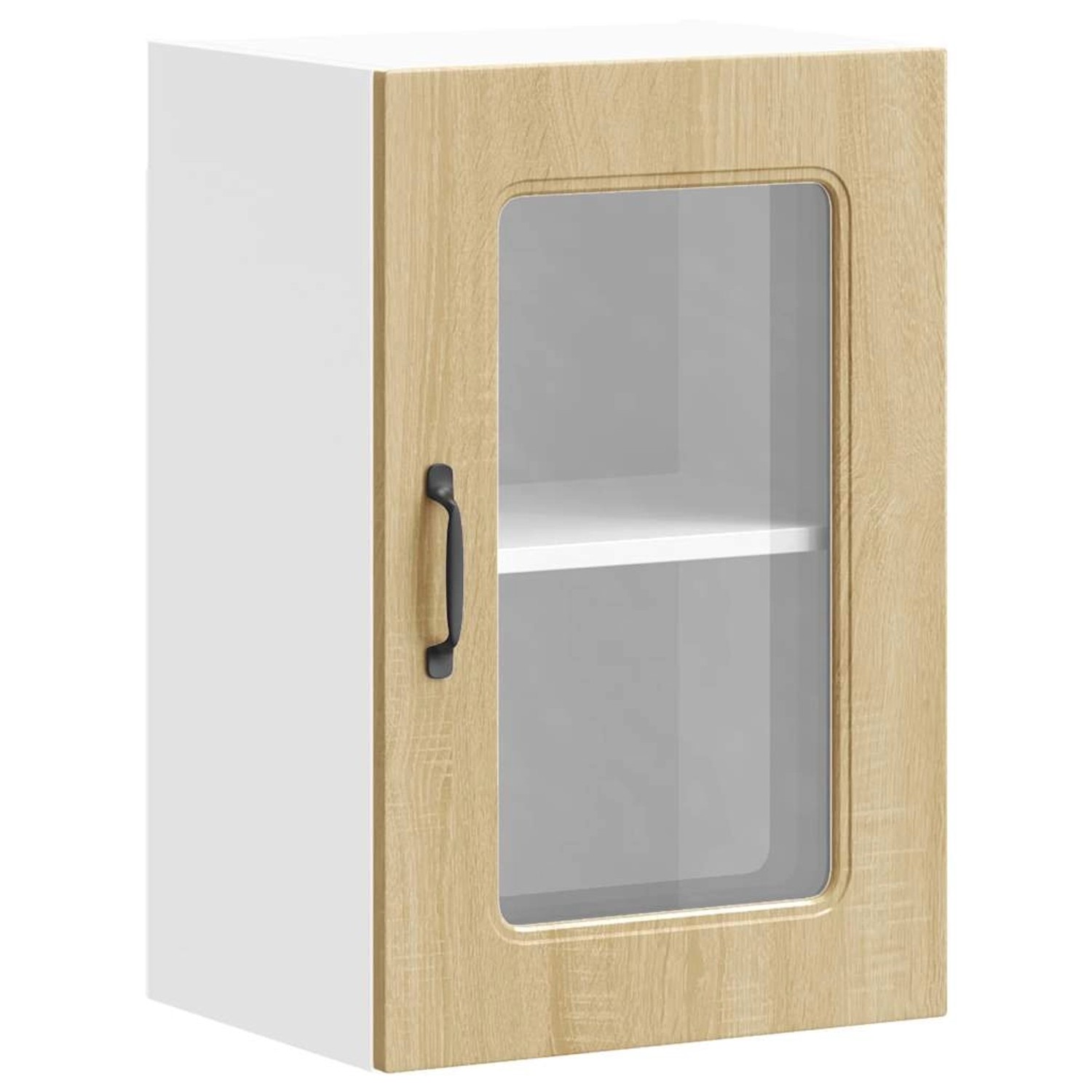 vidaXL Küchen-Hängeschrank mit Glastür Kalmar Sonoma-Eiche Holzwerkstoff 85 günstig online kaufen