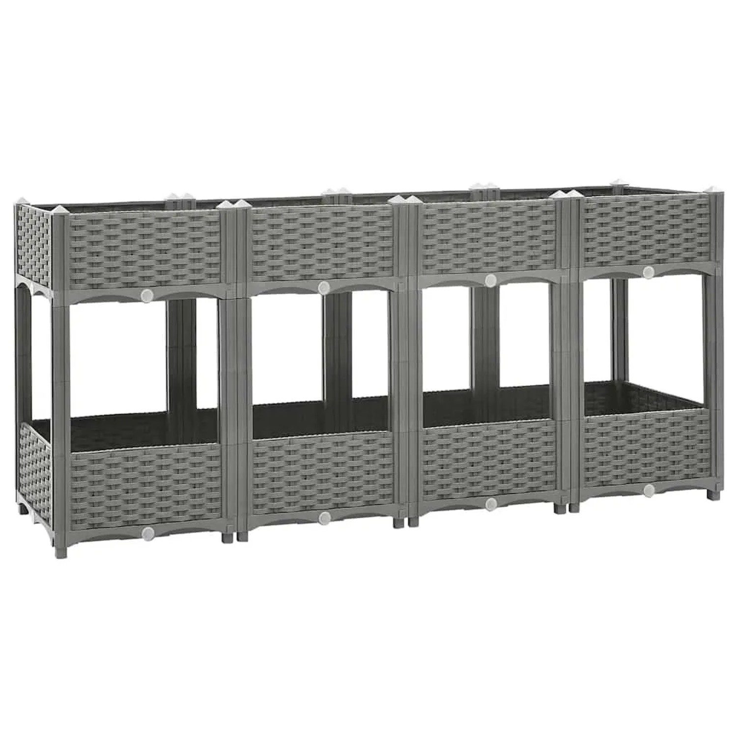 vidaXL Hochbeet 160x40x71 cm Polypropylen 153300