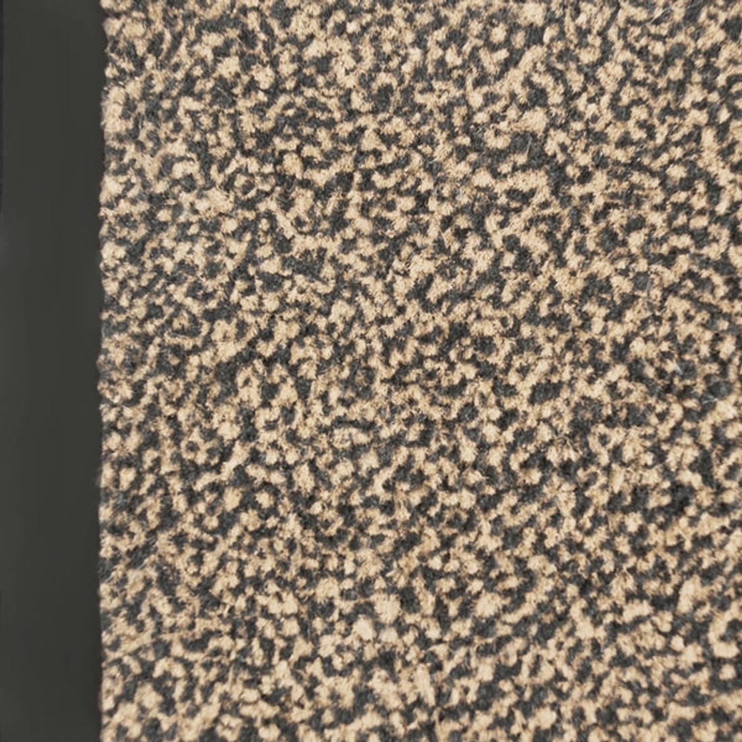 Karat Schmutzfangmatte SKY, ocker-schwarz, 60x180cm, Detailansicht des melierten Flors.