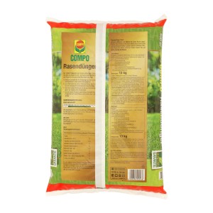 Sack Compo Rasendünger Aktion, 13 kg, für dichten, grünen Rasen.