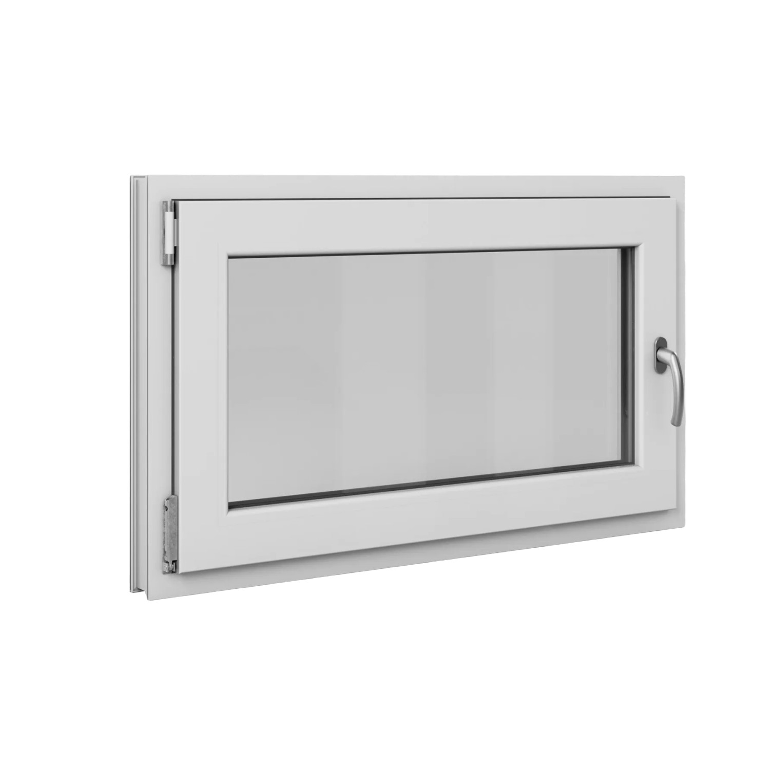 Roro Fenster Basic Kunststoff-Profil Weiß 100 cm x 60 cm DIN L günstig online kaufen