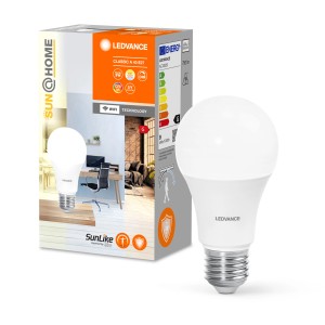 Ledvance Sun@Home LED Lampe, Glühlampenform, Ø 6cm, Weiß. Smarte Beleuchtung für Wohlbefinden.