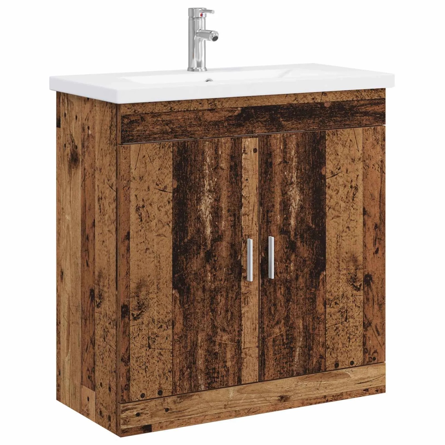 vidaXL Badezimmermöbel-Set Altholz 81 x 40 x 84,5 cm Holzwerkstoff 3404364