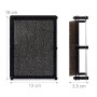 Relaxdays Nagelbrett Metall Kunststoff Silber Schwarz 18 cm x 13 cm x 3,5 cm 0,6 kg_4