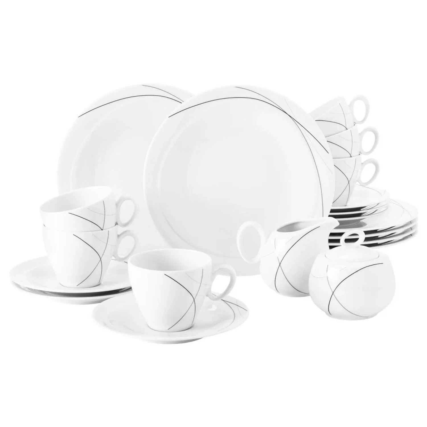 Seltmann Weiden Trio Highline Kaffeeservice 20-teilig