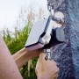 Geka Bewässerungscomputer mit Hahnadapter wird an Wasserhahn montiert.