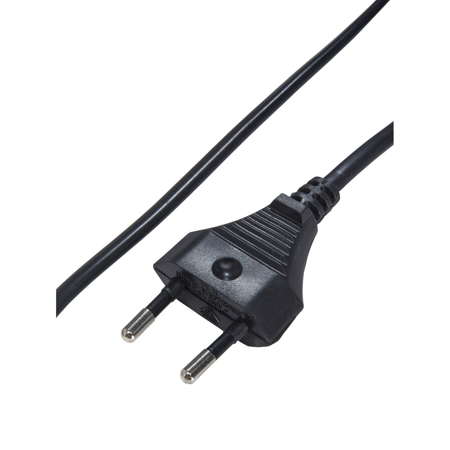 Detailaufnahme: Schwarzes Textilkabel mit EU-Stecker der PR Home Emmi Pendelleuchte.