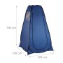 Relaxdays Umkleidezelt Polyester Stahl Blau Selbstaufbauend Witterungsbeständig 190 cm x 120 cm x 120 cm 2 kg_4