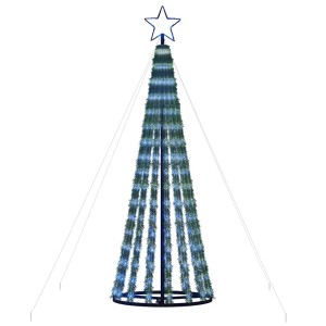 vidaXL LED Weihnachtsbaum 275 LEDs Blau 180 cm 358066