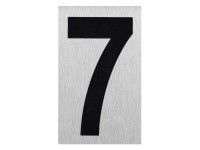 Aluminium Hausnummer Schild '10' – 11,8 Zoll Schwarz Auf Weiß Für Garten, Tür Oder Briefkasten