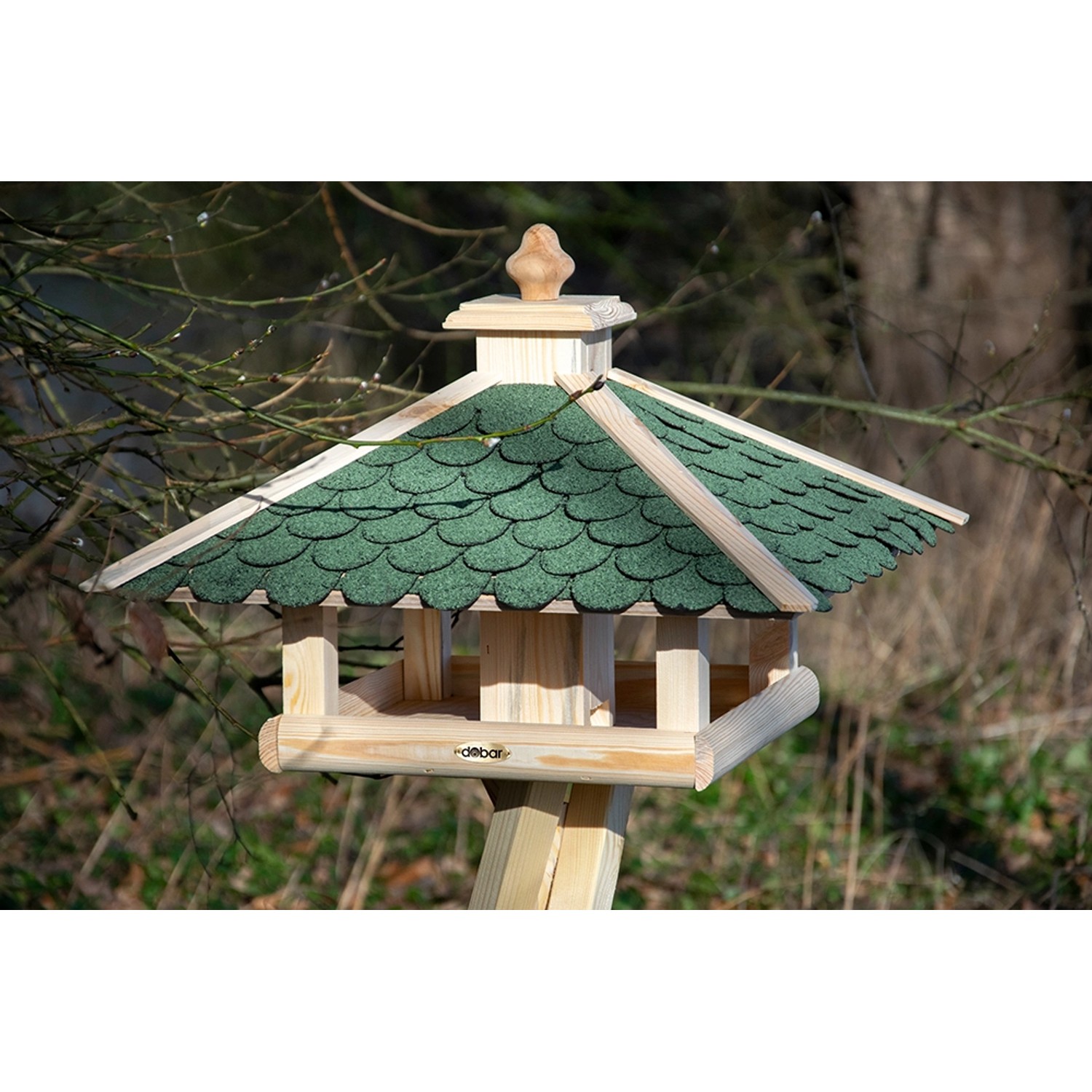Dobar Vogelhaus Bitumen-Dachschindeln Grün 54 x 54 x 38 cm FSC® kaufen bei  OBI