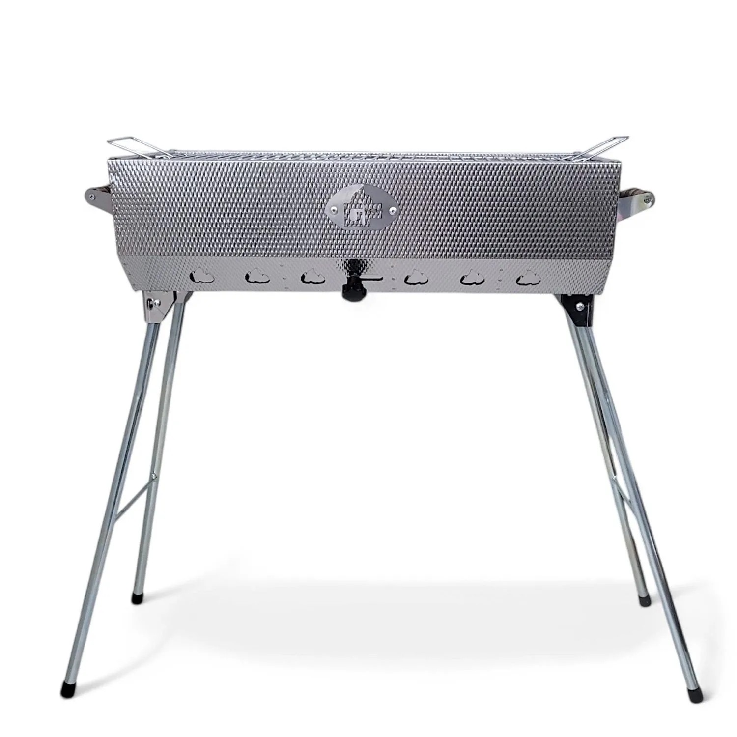 Grillpeter Mangal Set Taschkent Schaschlikgrill mit 9er Drehspieß Spieße Motor_10