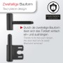 SOTECH 1 Paar Türbänder 2-Teilig Ø15 mm Stahl Schwarz Pulverbeschichtet für Stahlzargen_3