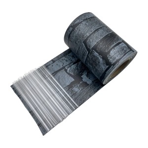 KARAT PVC Sichtschutzstreifen Schiefer Design, Rolle für Gartenzaun