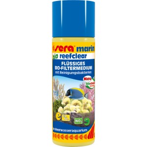 Sera Marin Bio Reefclear, flüssiges Filtermedium für Salzwasseraquarien, 100ml.