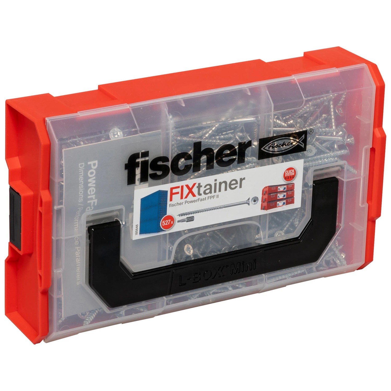 Fischer Schrauben-Box FIXtainer - PowerFast II 527 Stück