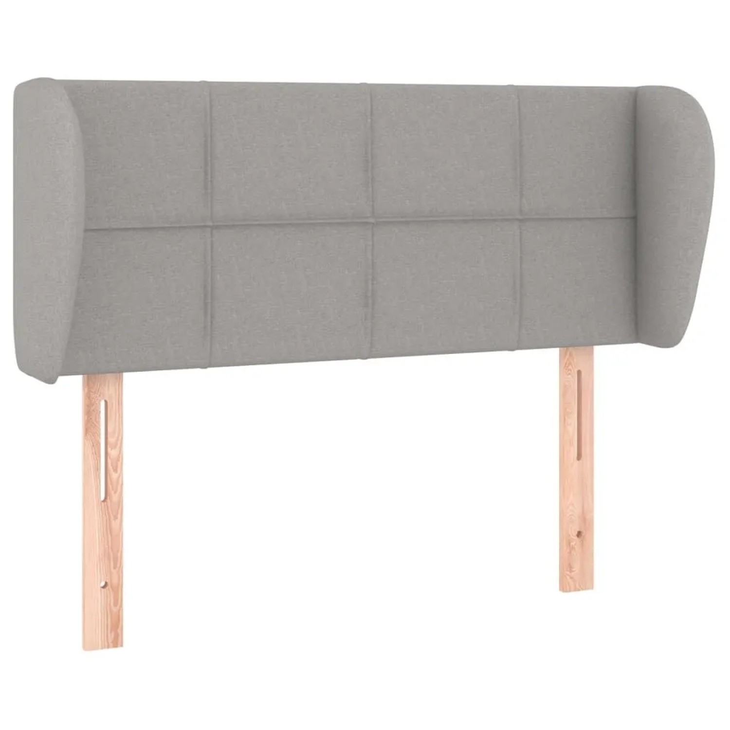 vidaXL Kopfteil mit Ohren Hellgrau 103x23x78/88 cm Stoff 3117134