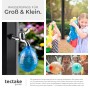 Tectake Solardusche Ofanto, 35L, mit Seifenablage. Gartendusche für warmes Wasser ohne Stromanschluss.