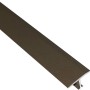 Arcansas T-Profil Aluminium, 14x9x900mm, Rostfarben. Verbinder für Regale und Rahmen.