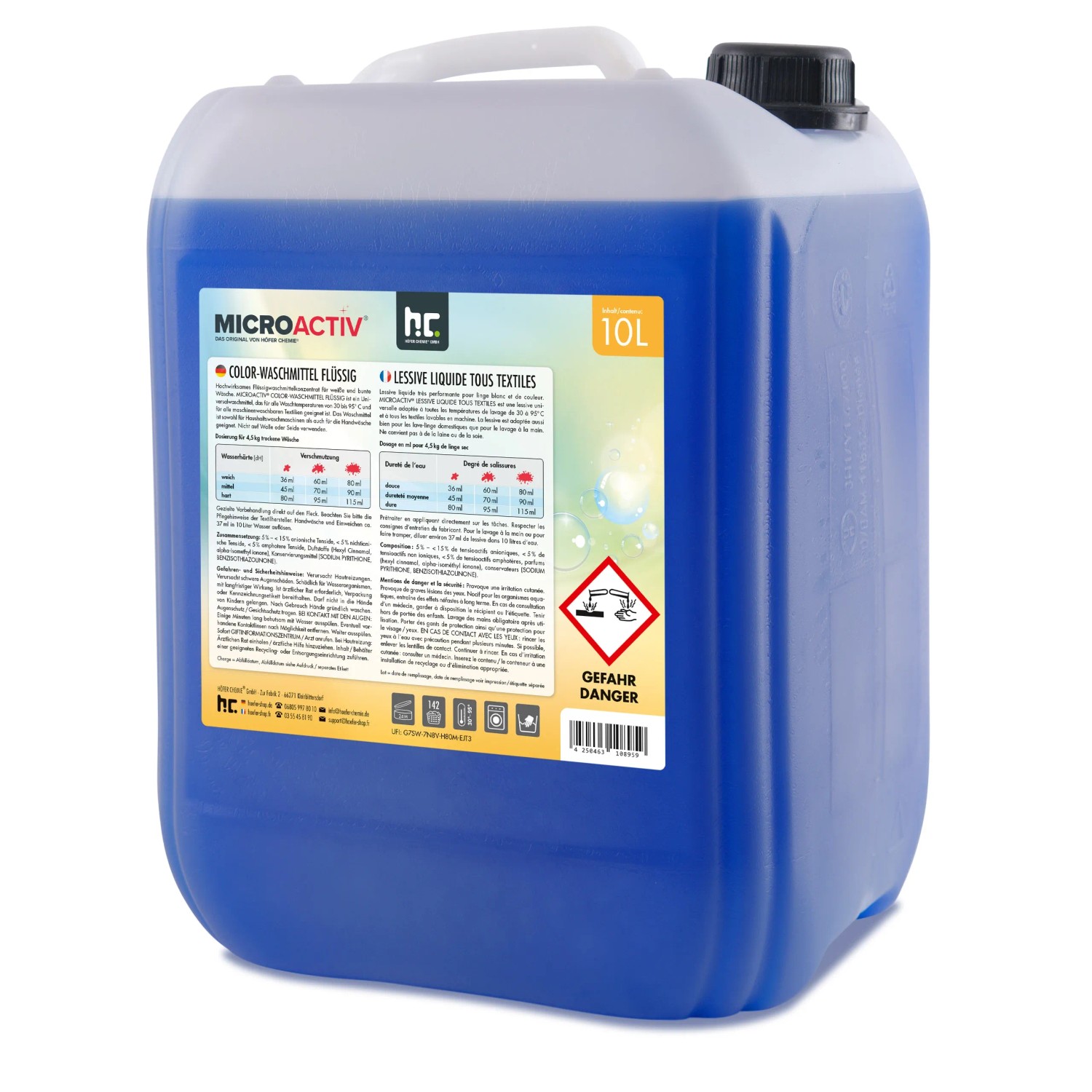 Microactiv Color Waschmittel Flüssig 10l