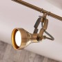 Retro Deckenlampe Perseas in Bronze, 4-flammig, für Wohnzimmer im Vintage-Stil.