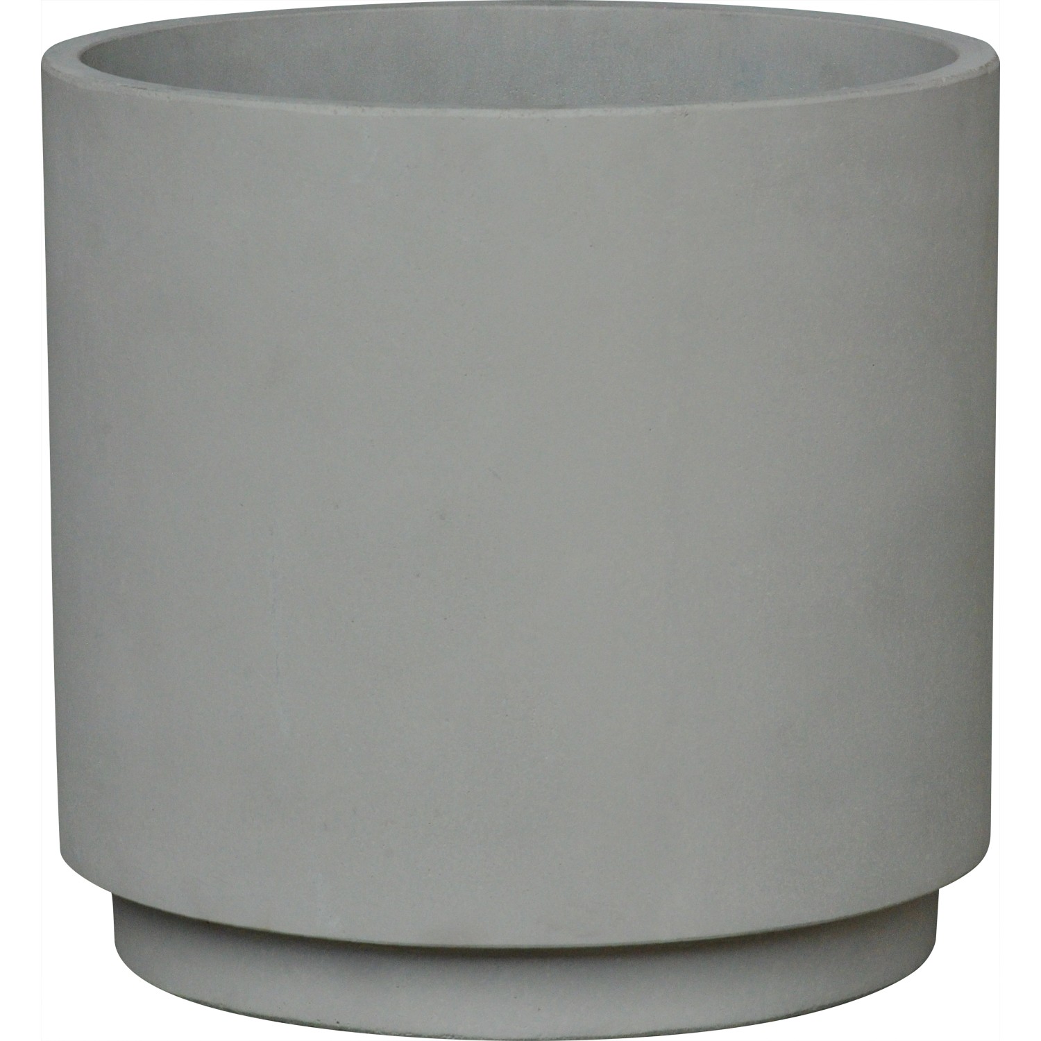 Pflanztopf Leichtzement Greige-Hellgrau 30 cm x 30 cm x 29 cm