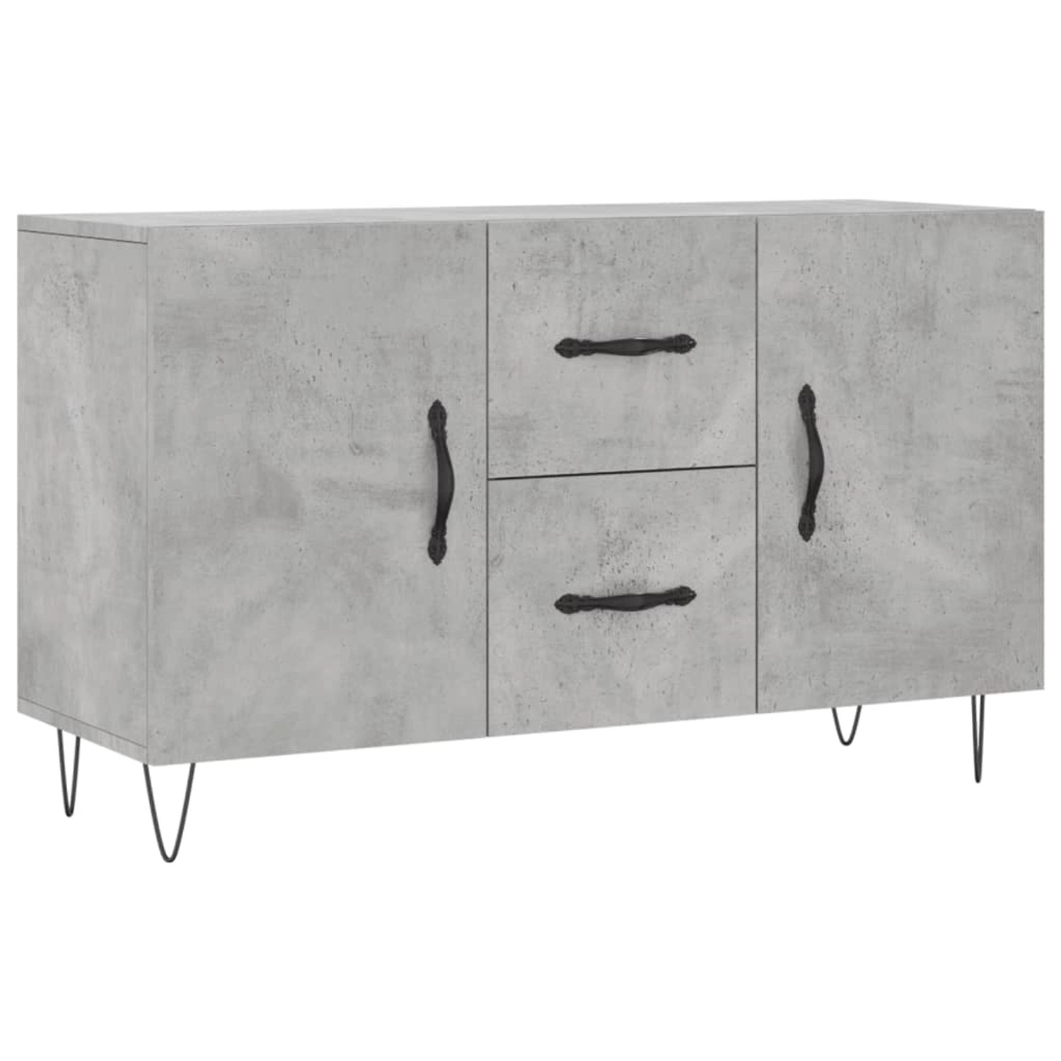 vidaXL Sideboard Betongrau 100x36x60 cm Holzwerkstoff 828168 günstig online kaufen