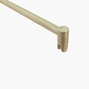 Duschparadies Stabilisierungsstange Ausziehbar 70-120cm Stabilisator Für 6-10mm Glas Walk-in Dusche Glas Seitenwand Gold Gebürstet