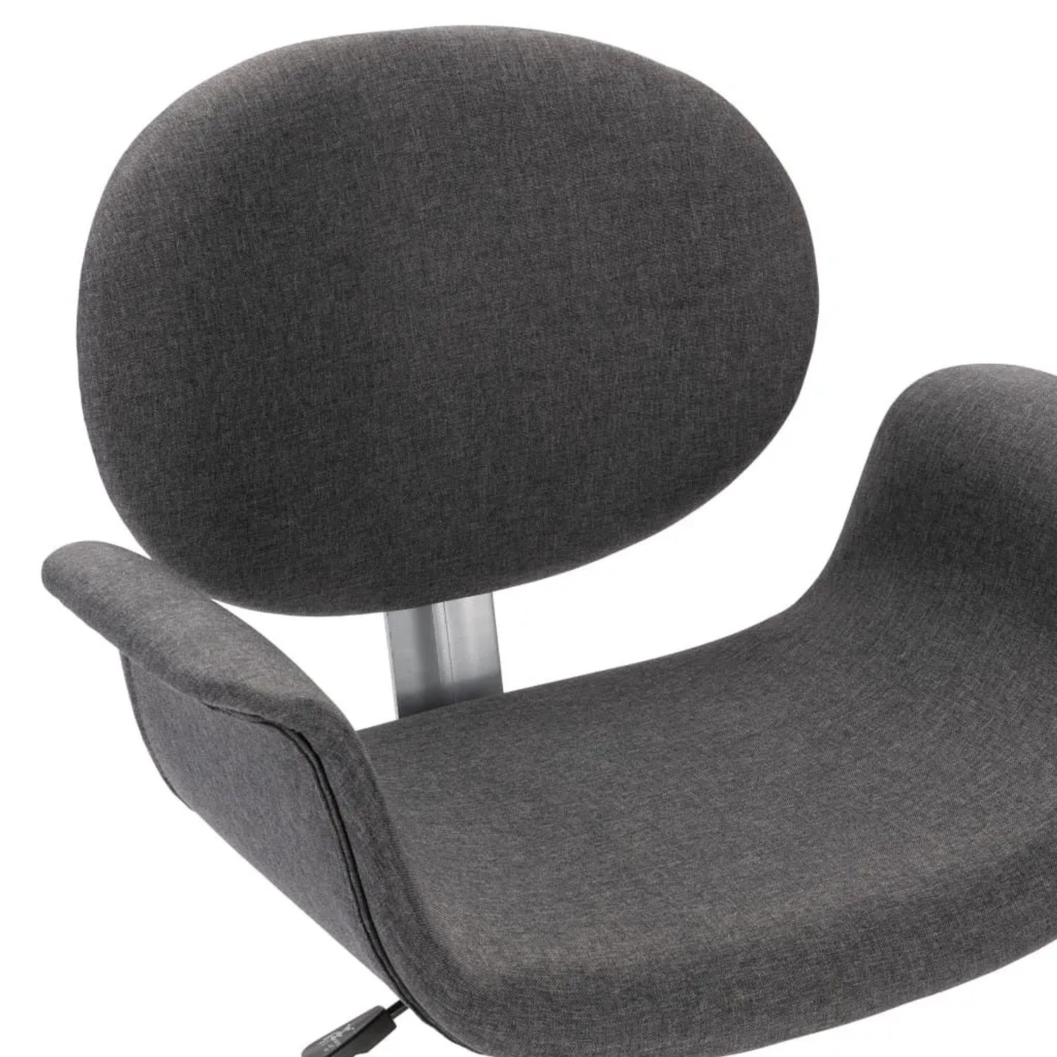 vidaXL Esszimmerstühle 2 Stk Drehbar Grau Stoff 3054863_7