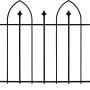 Floraworld Dekor-Zaunmatte Oxford, anthrazit, 84,5x132cm, zur Gartengestaltung.