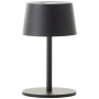 Schwarze Brilliant Akku-Tischleuchte Jona, 25 cm, für Innen & Außen.