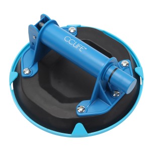 CCLIFE Saugheber, Vakuum Glasheber mit 100kg Tragkraft für Glas, Fliesen und Marmor.